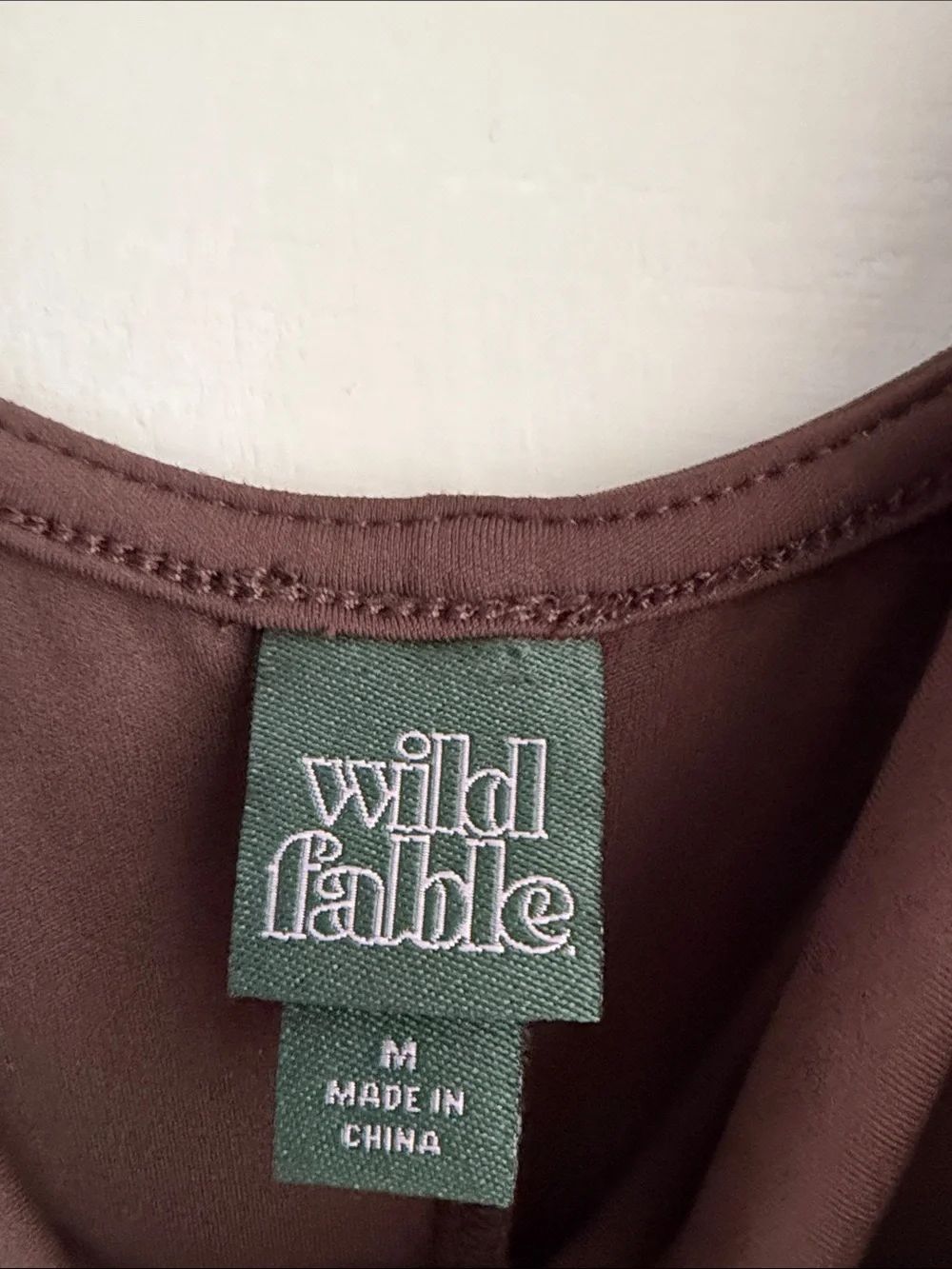 Sleeveless Brown A-Line Dress